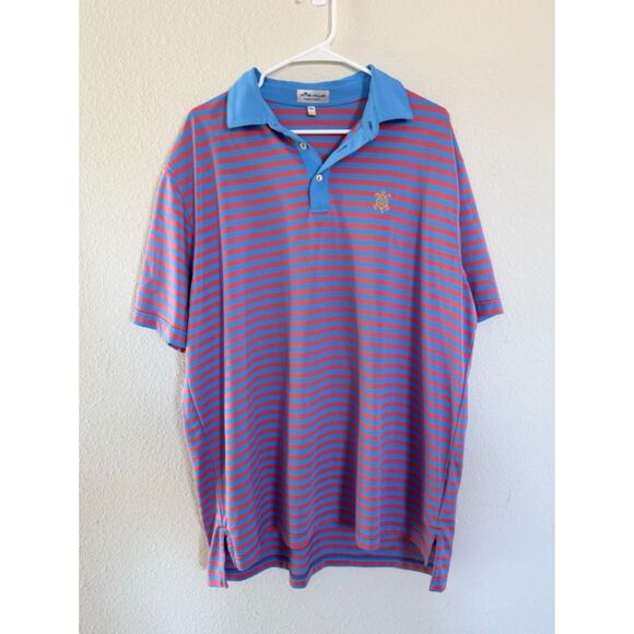 Peter Millar Summer Comfort striped golf polo size XXL activewear colorful top - Picture 1 of 7